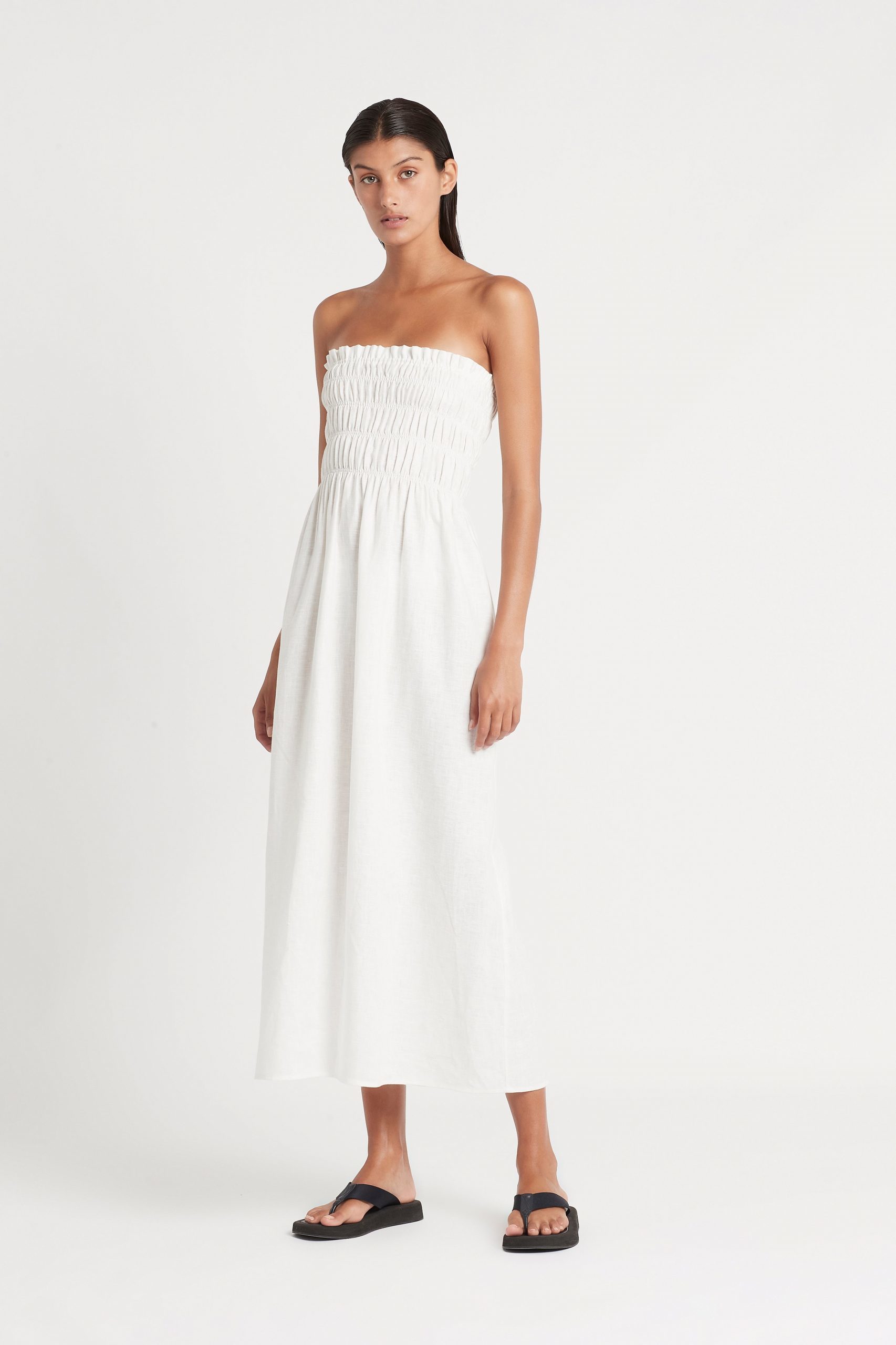 Designer rental Sir The Label Alena Strapless Maxi Dress