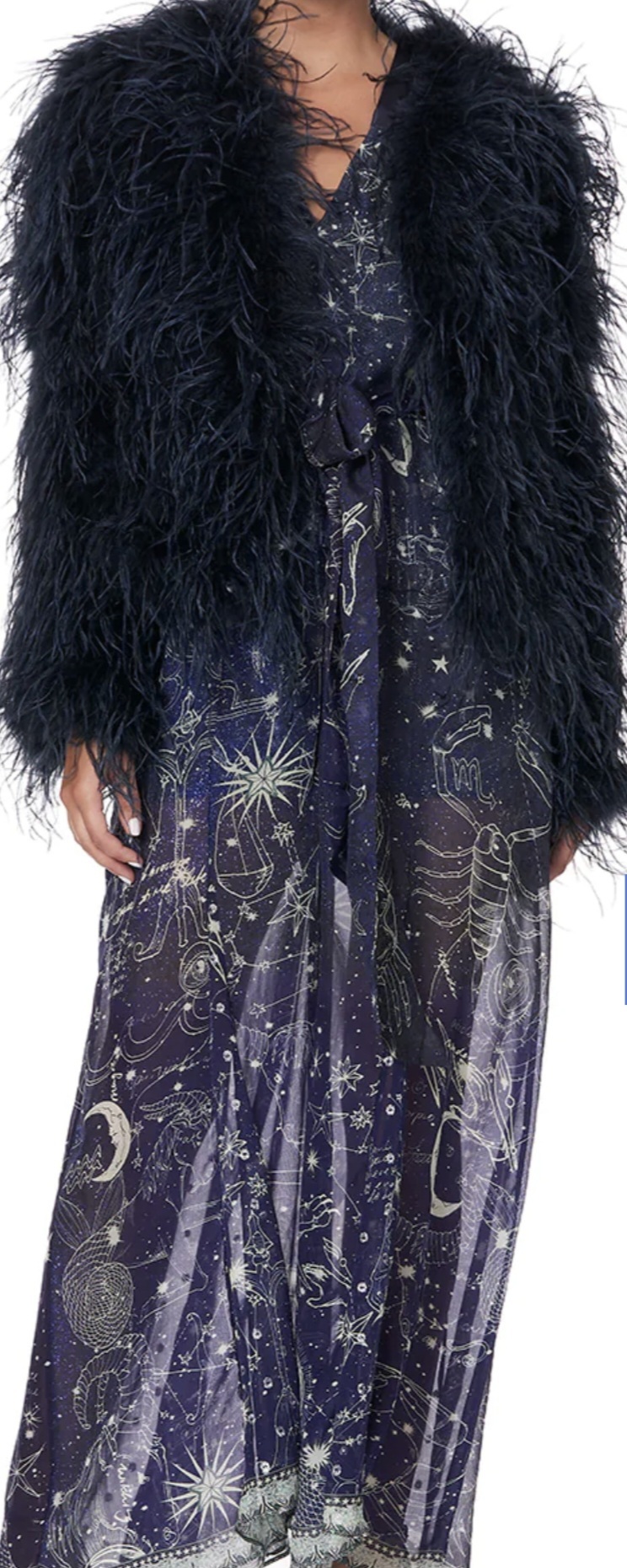 Formal rental Camilla It's A Sign Feathered Jacket, Limited Edition