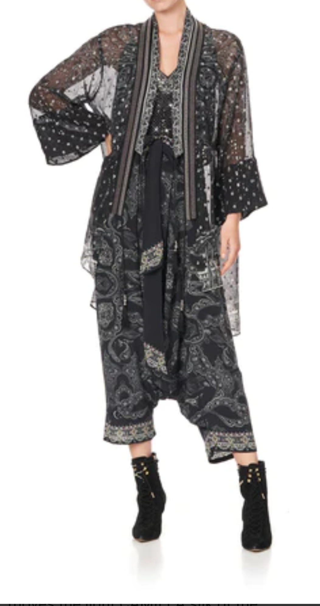 Loan a Camilla Midnight Pearl Short Kimono
