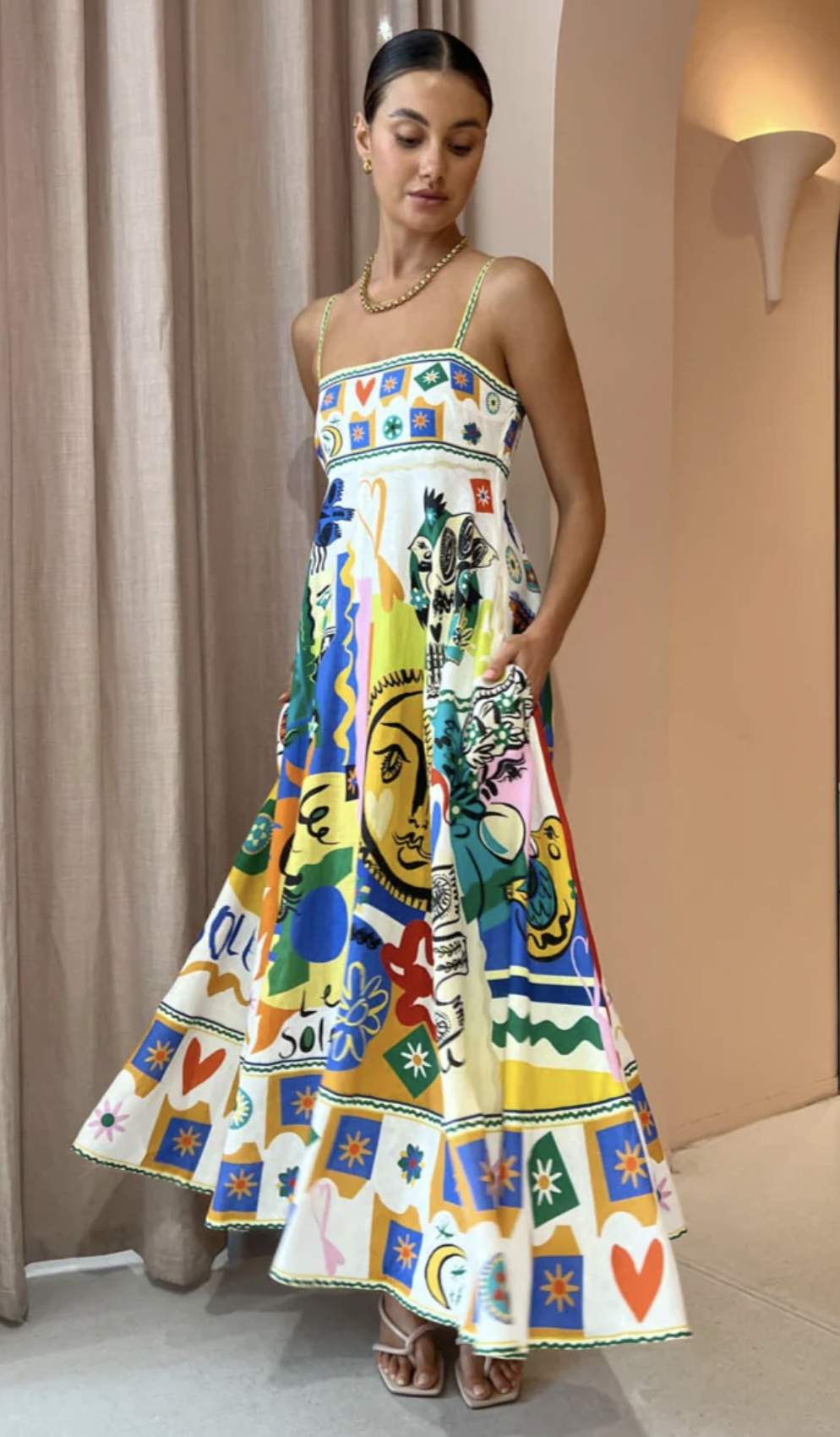 Hire a Alemais Soleil Sundress In Ivory