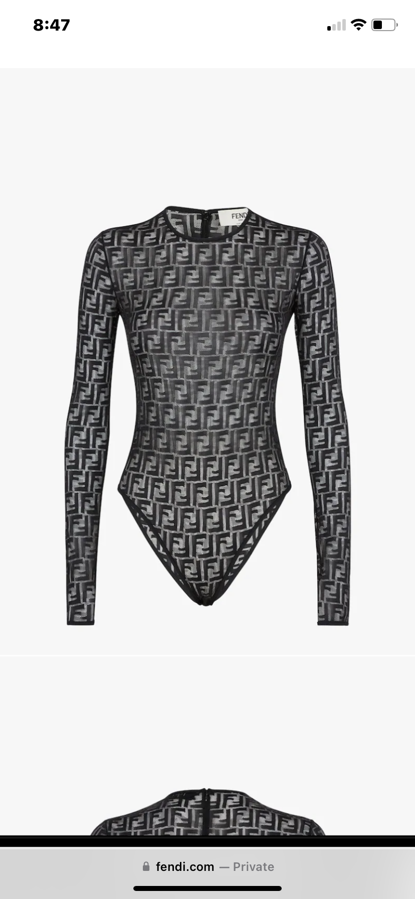 Formal rental Black Fendi