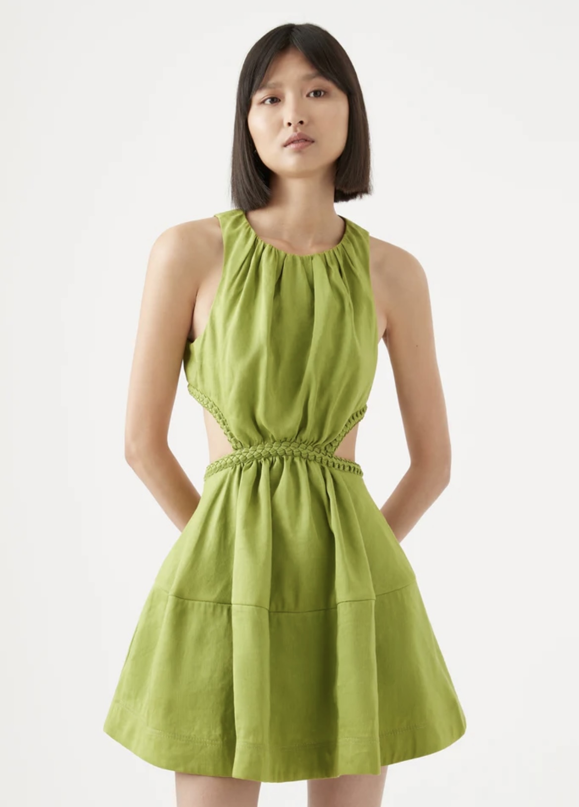 Loan a Aje Voyage Braided Cut Out Mini Dress