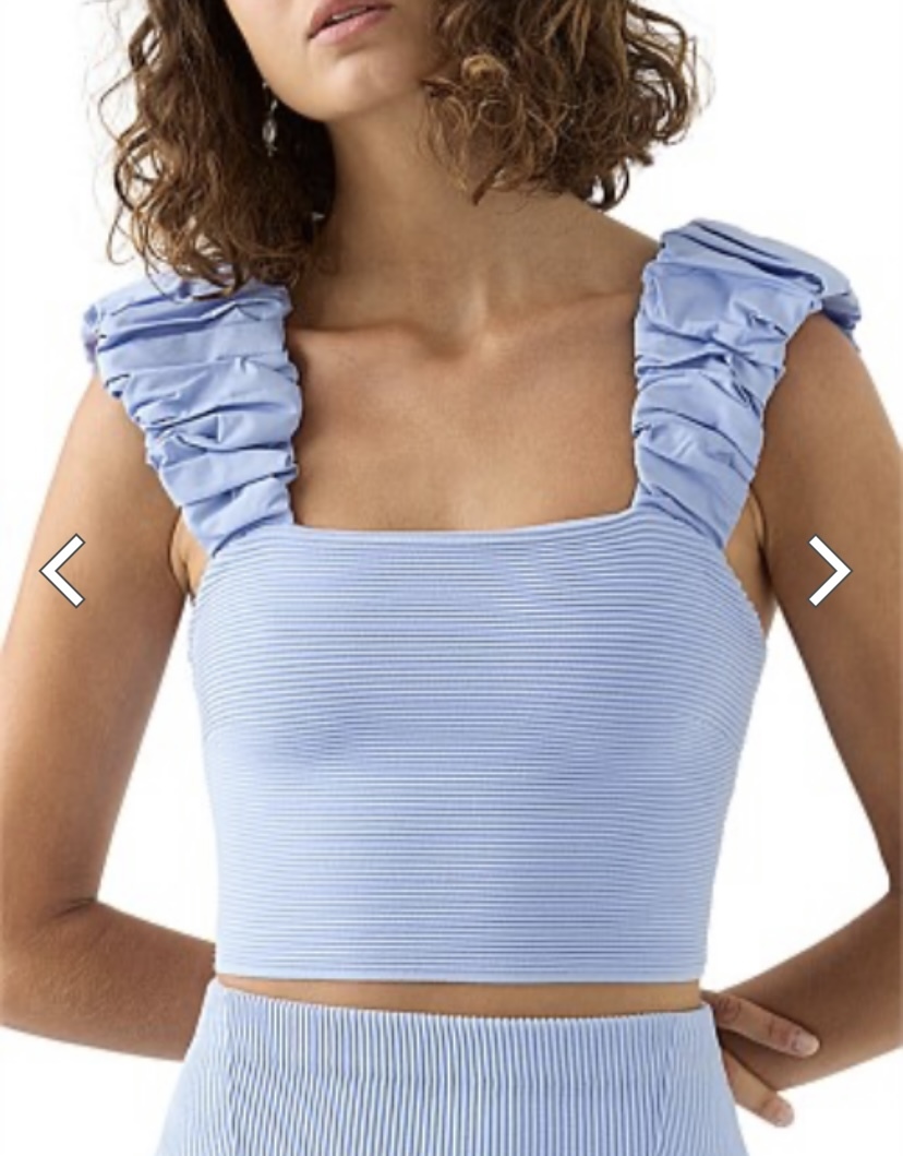 Borrow a Aje Allard Ruched Strap Top