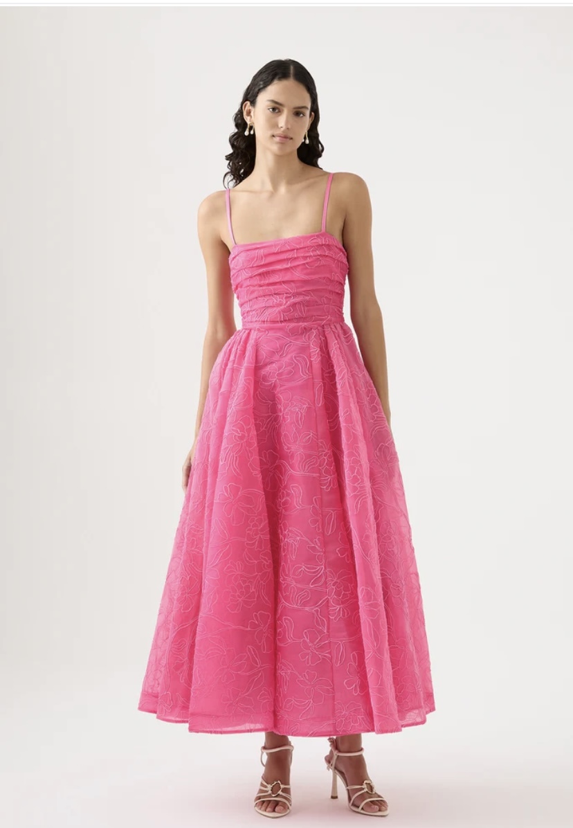 For rent a Aje Evangeline Cornelli Maxi Dress