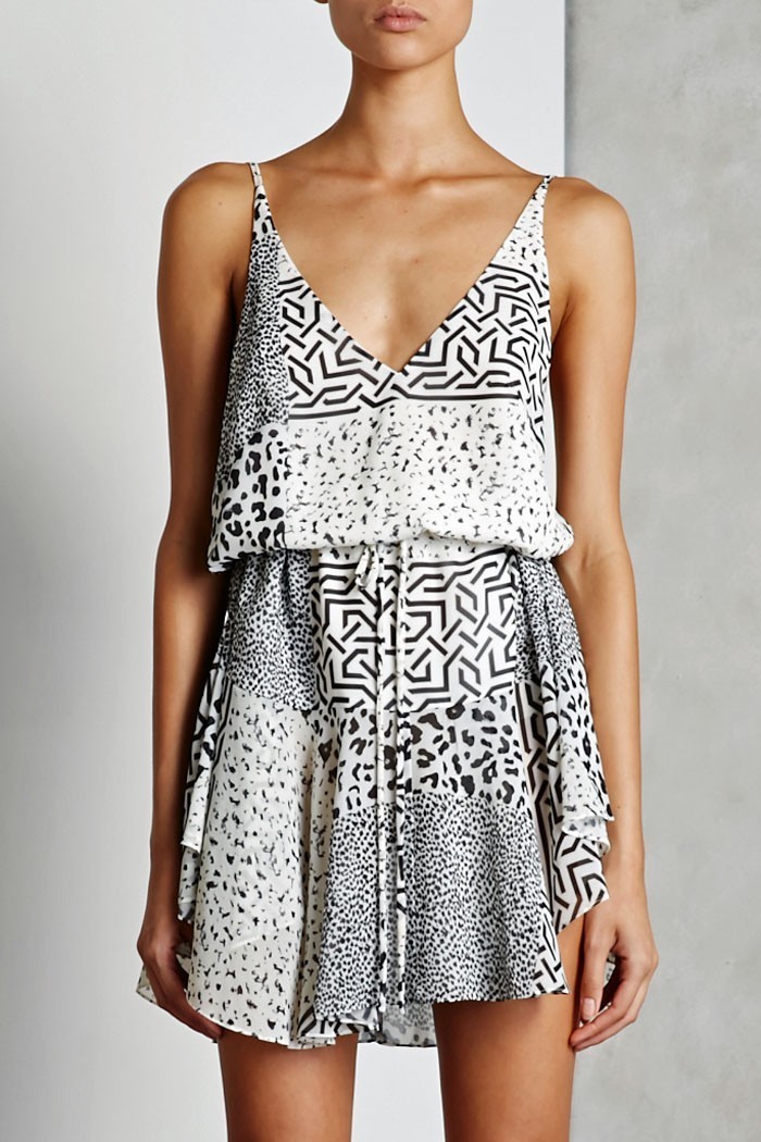 Affordable Shona Joy Tribus Drawstring Mini Dress