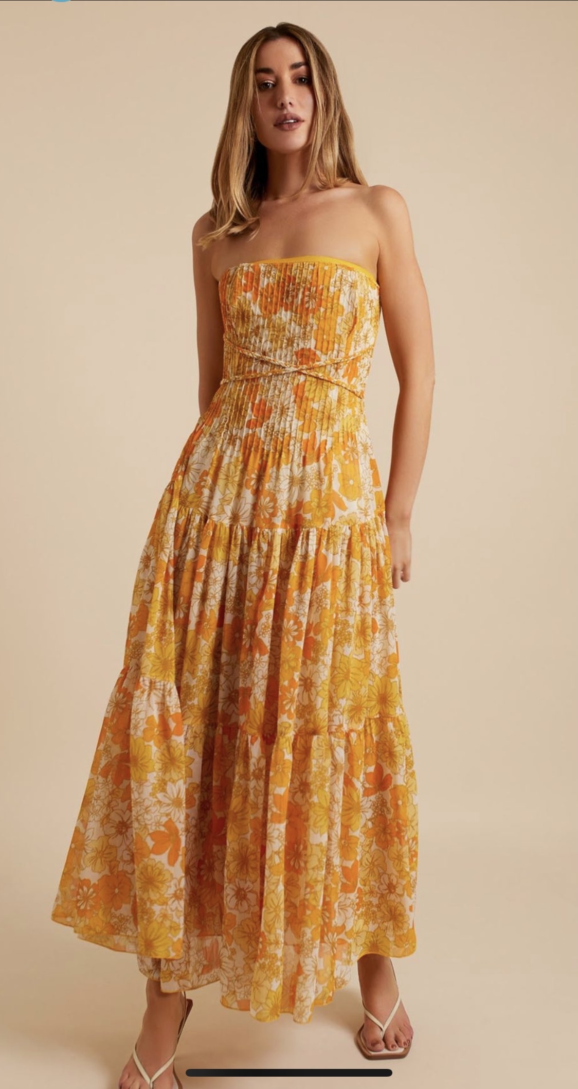 Formal rental Lover Abbey Pleated Maxi Dress