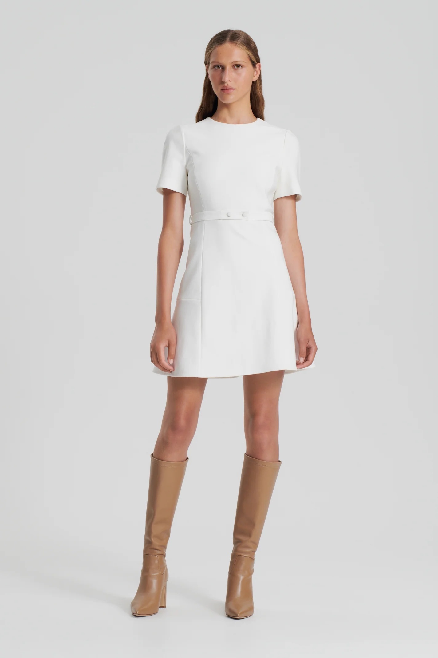 Borrow a Scanlan Theodore Italian Milano Short Sleeve Dress