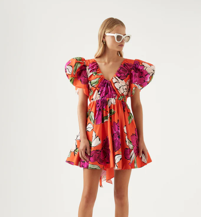 Cheap designer Aje Gretta Bow Back Mini Dress