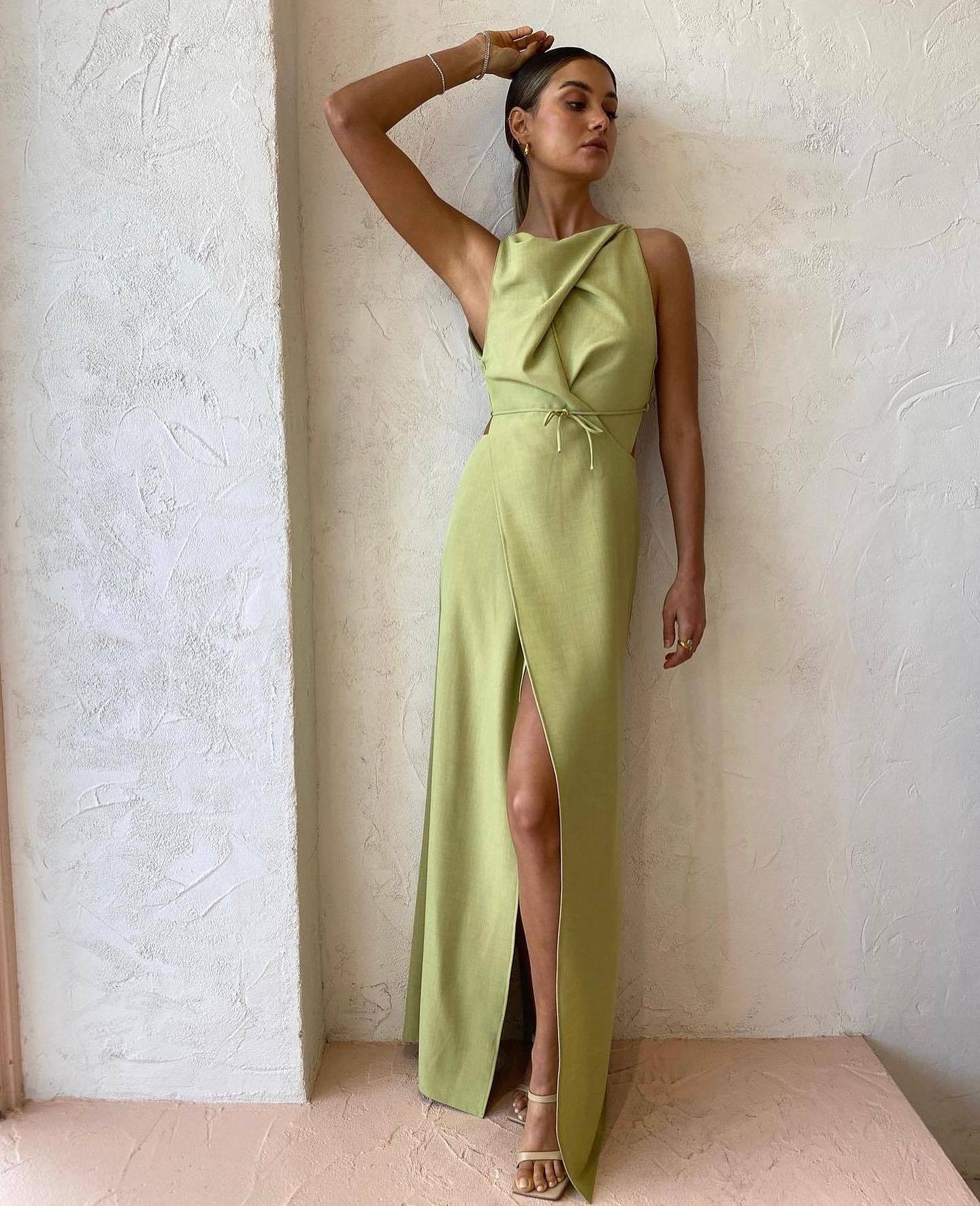 Designer rental One Fell Swoop Cult Dress In Grass Green