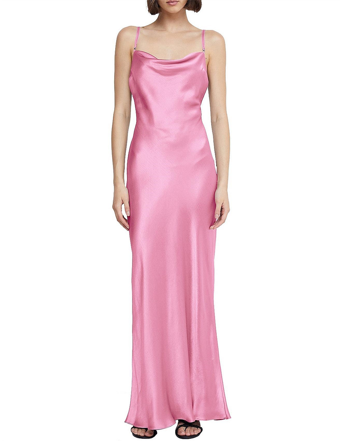 For rent a Bec & Bridge Malia Cross Over Back Maxi Dress In Candy Pink