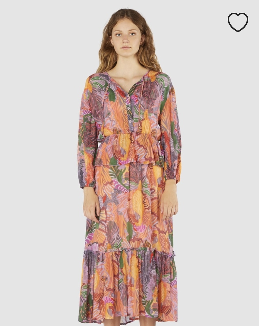 Affordable Gorman Iris Veins Long Dress