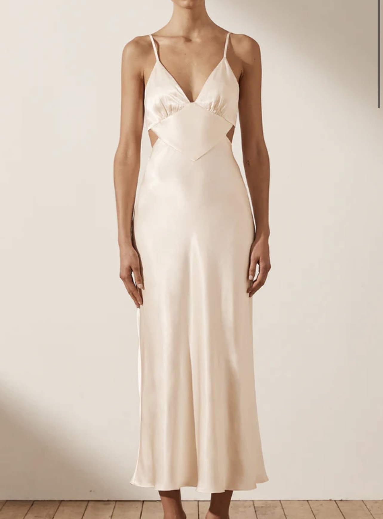 Formal rental Shona Joy La Lune Backless Midi Dress