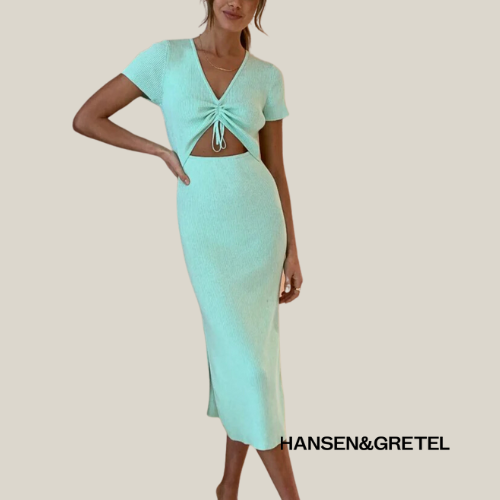 Formal rental Hansen & Gretel Iggy Dress In Melon