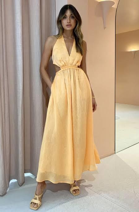 Rental Manning Cartell Lyrical Colours Halter Dress