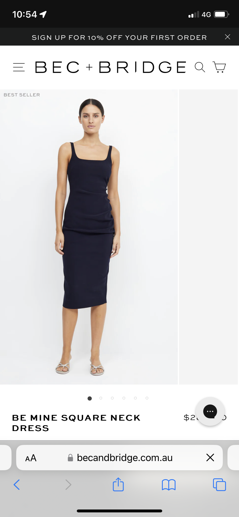 Affordable Bec & Bridge Be Mine Square Neck Dress