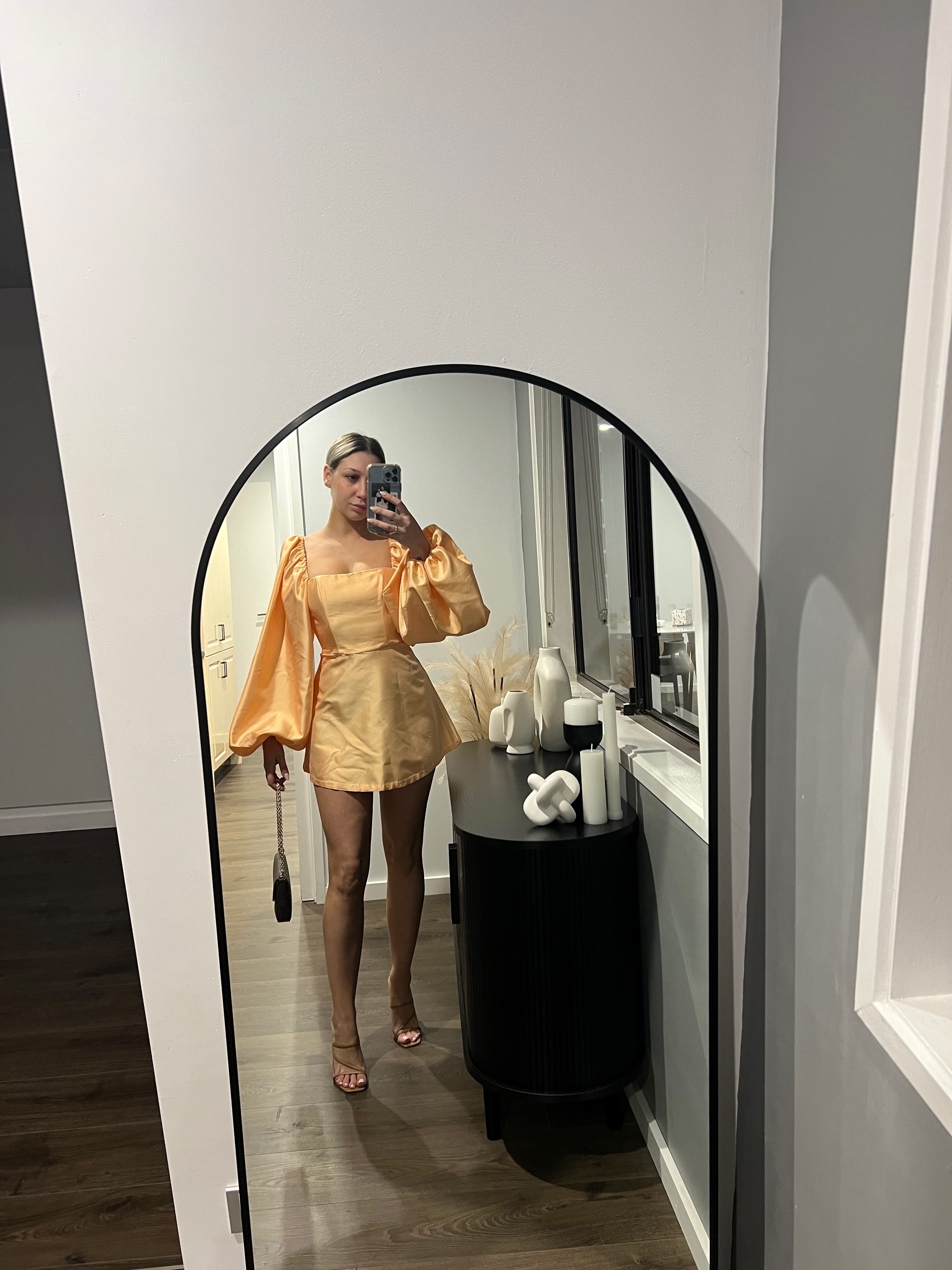 Formal rental Wandering Duchesse Mini Dress