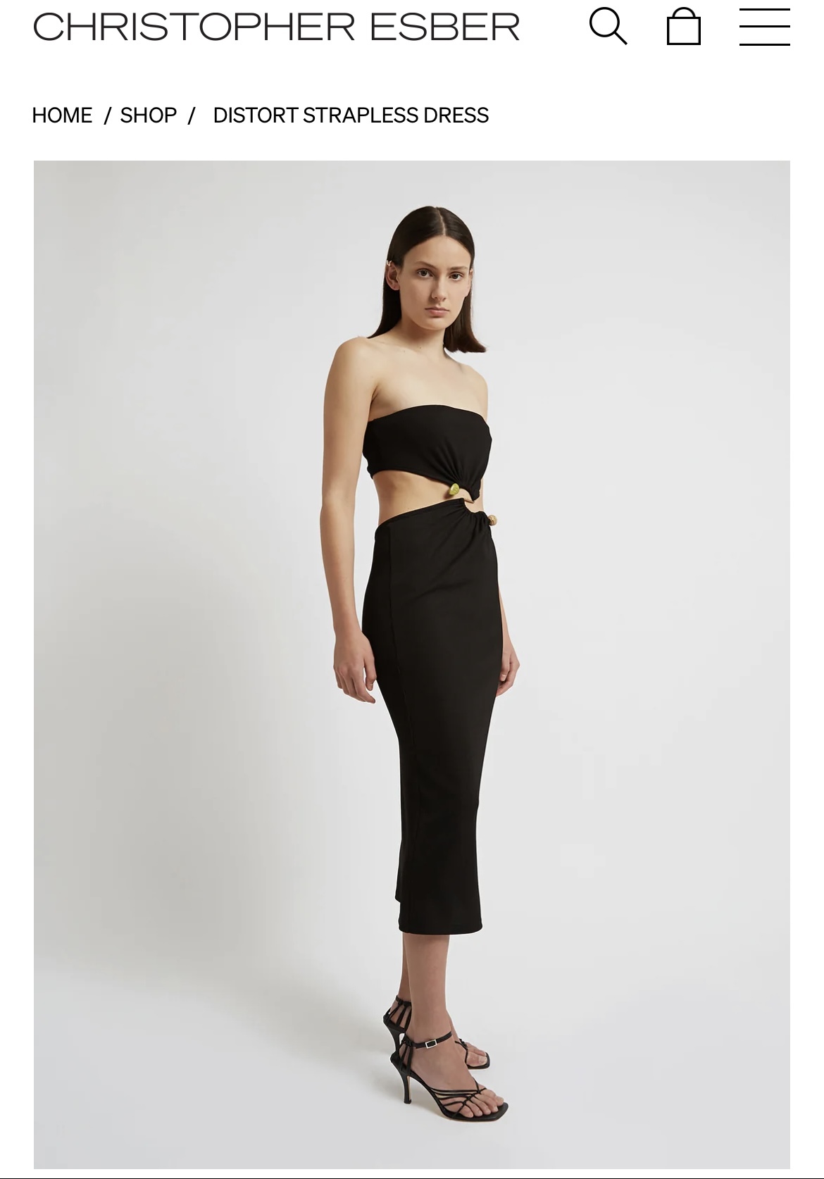 Loan a Christopher Esber Distort Strapless Dress