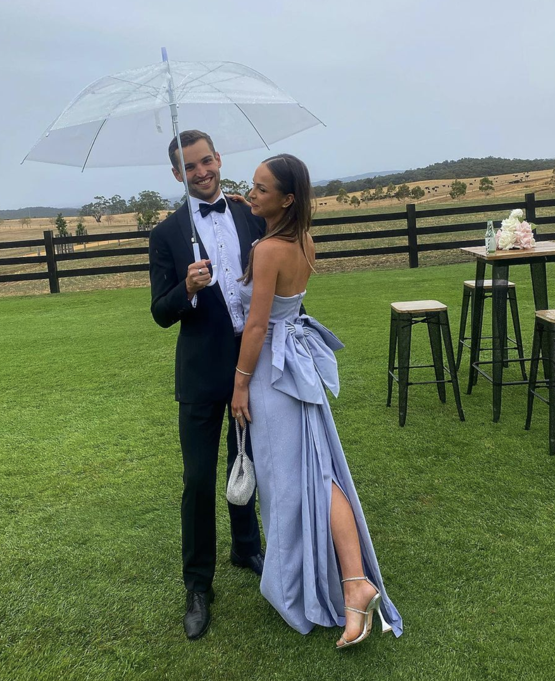 Formal rental Rebecca Vallance Rosette Strapless Gown