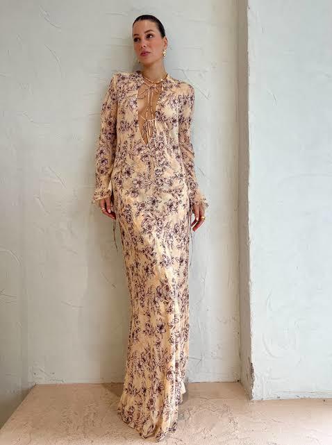 Formal rental Bec & Bridge Floria Long Sleeve Maxi Dress