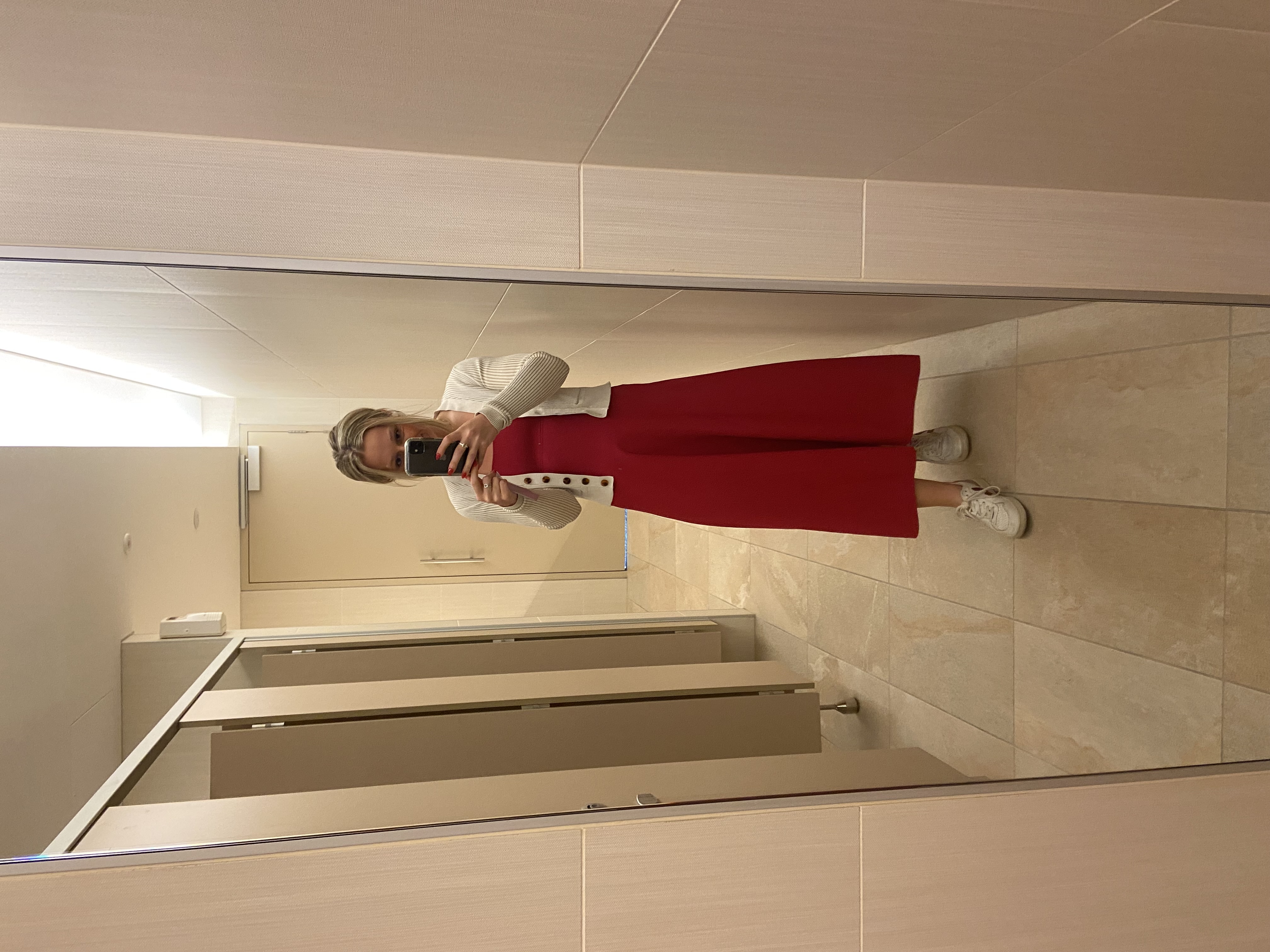 Loan a Scanlan Theodore Crepe Knit Square Neck Dress