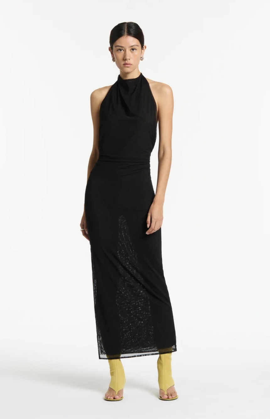 Rental Sir The Label Jacques Mesh Halter Midi Dress
