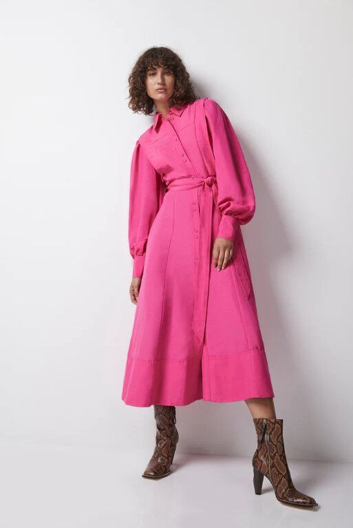 For rent a Aje Admiration Midi Shirt Dress