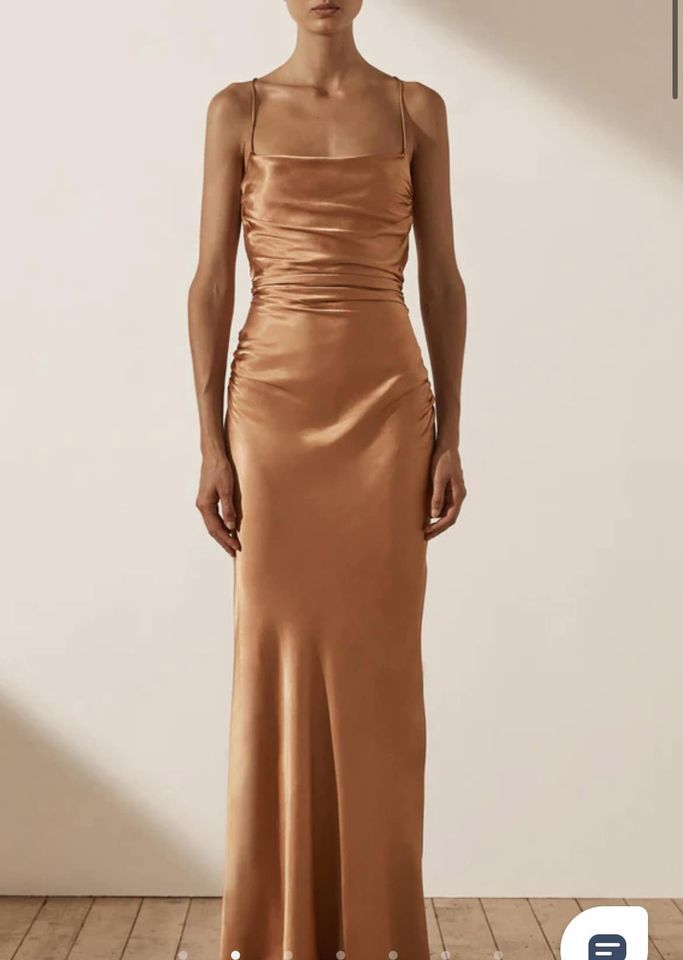 Loan a Shona Joy La Lune Lace Back Maxi Dress   Copper