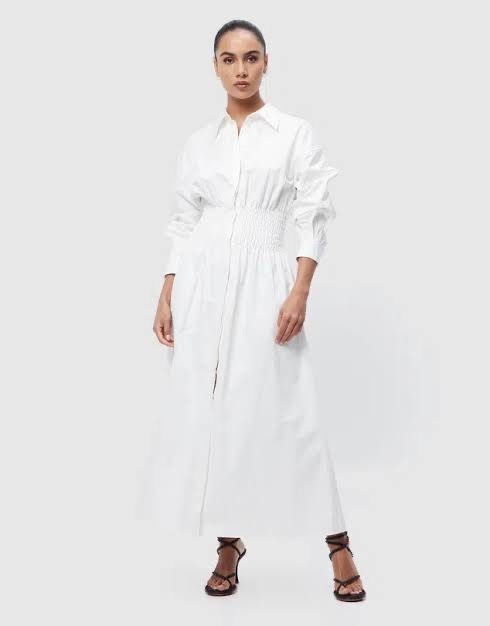 Formal rental Mossman Shadow Maxi Dress White