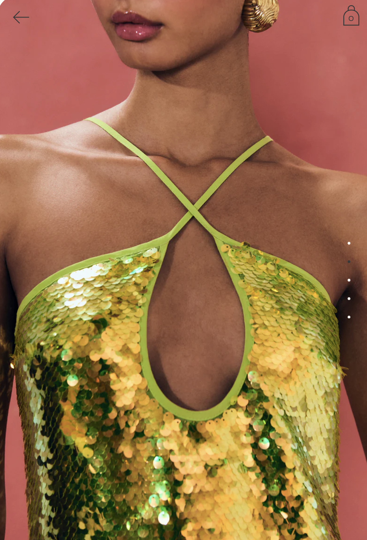 Rental Cult Gaia Lily Acid Fern Dress