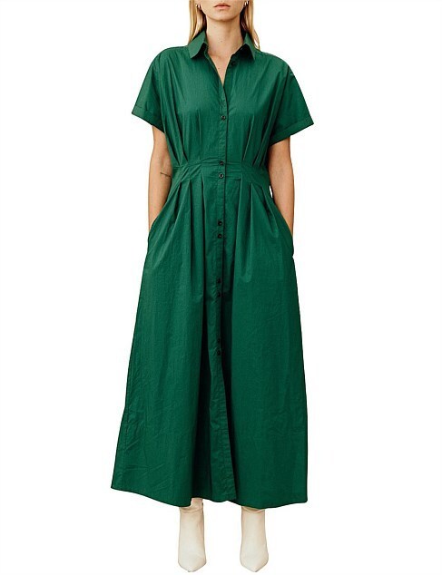 Formal rental Ginger & Smart Ginger And Smart Believer Shirt Dress Size 8 Jade Green