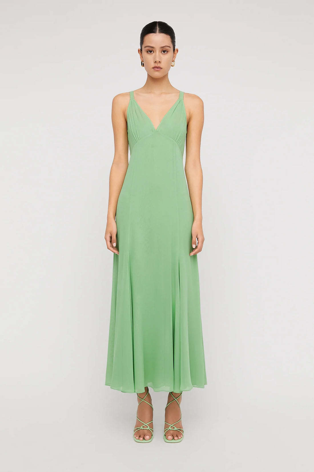 Cheap designer Scanlan Theodore Silk Slip Dress Apple