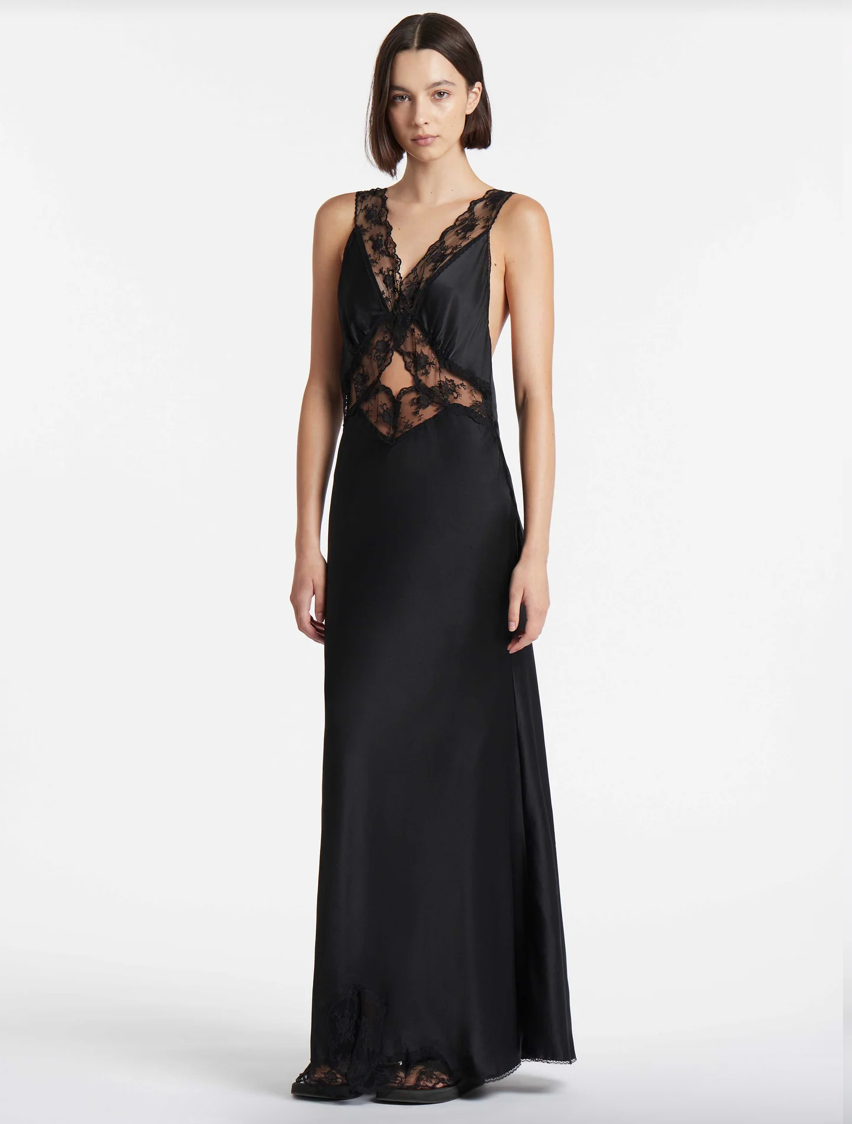 For rent a Sir The Label Aries Cut Out Gown Black Size 6