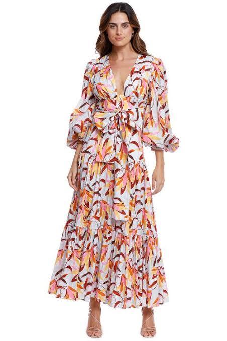 Loan a Acler Atlantic Dress Blue Wandering.