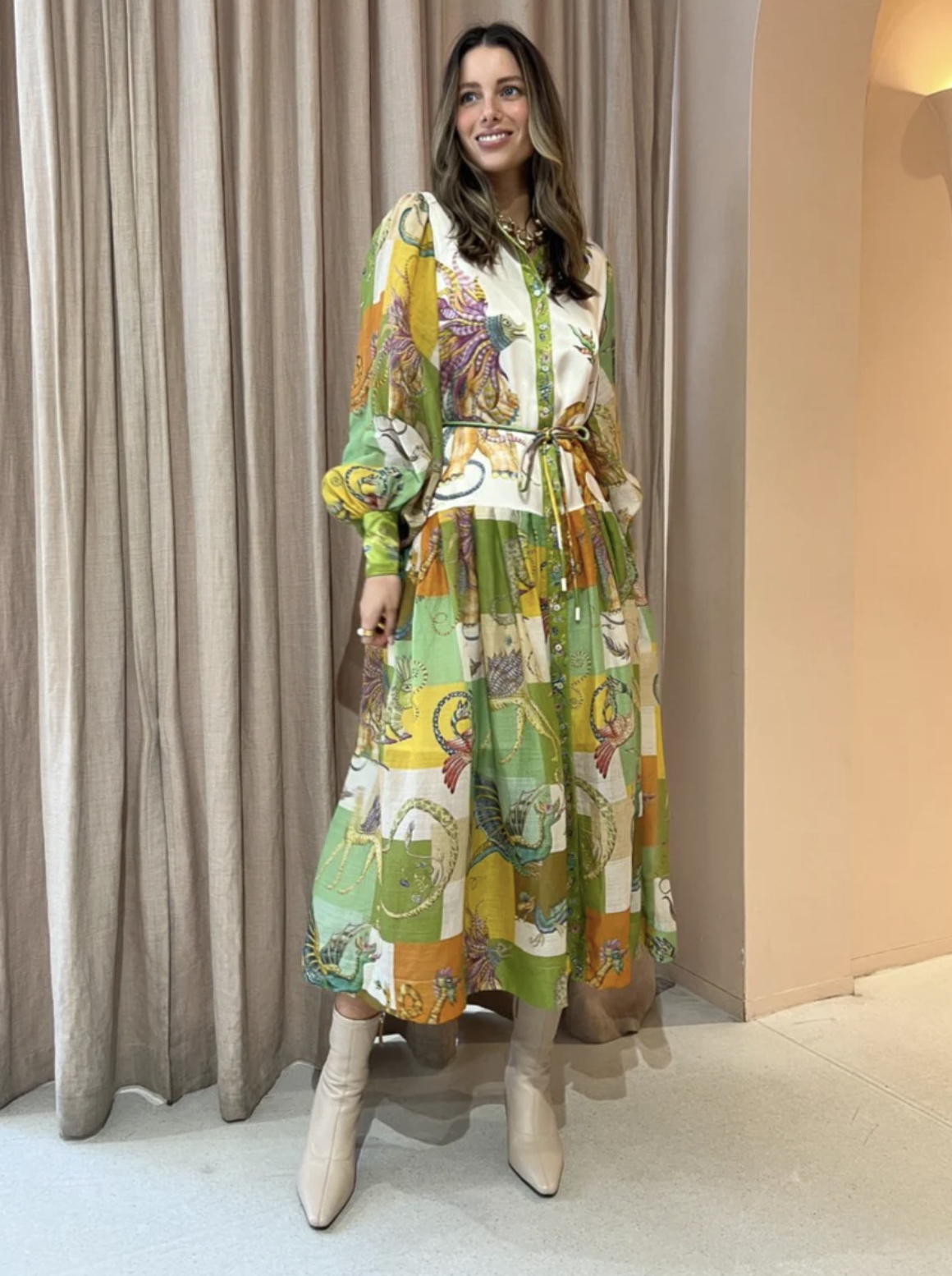 Hire a Alemais Alemais Jerome Shirtdress In Multi