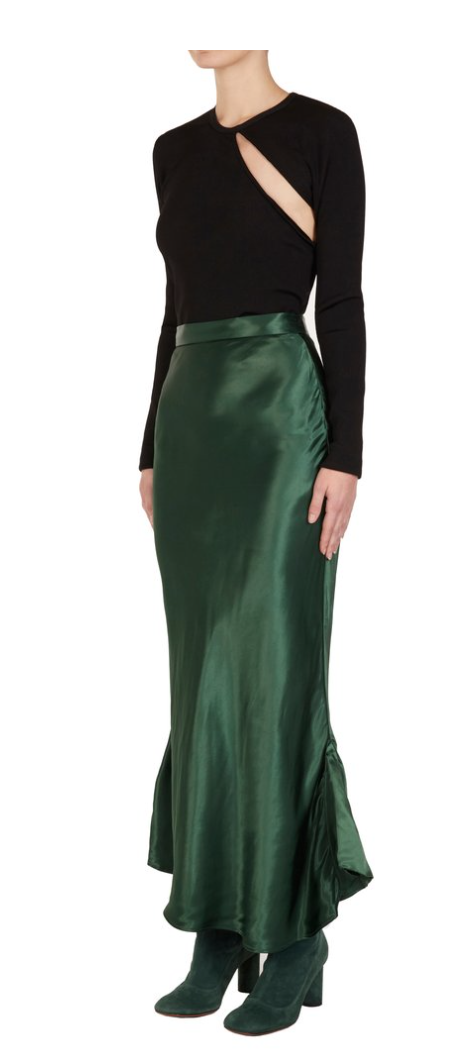 For rent a Christopher Esber Bias Slip Godet Skirt