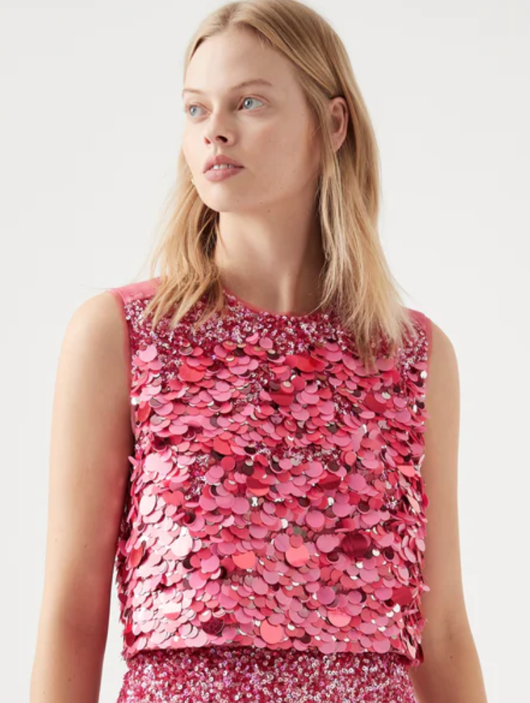 Cheap designer Aje Cherie Sequin Shell Top