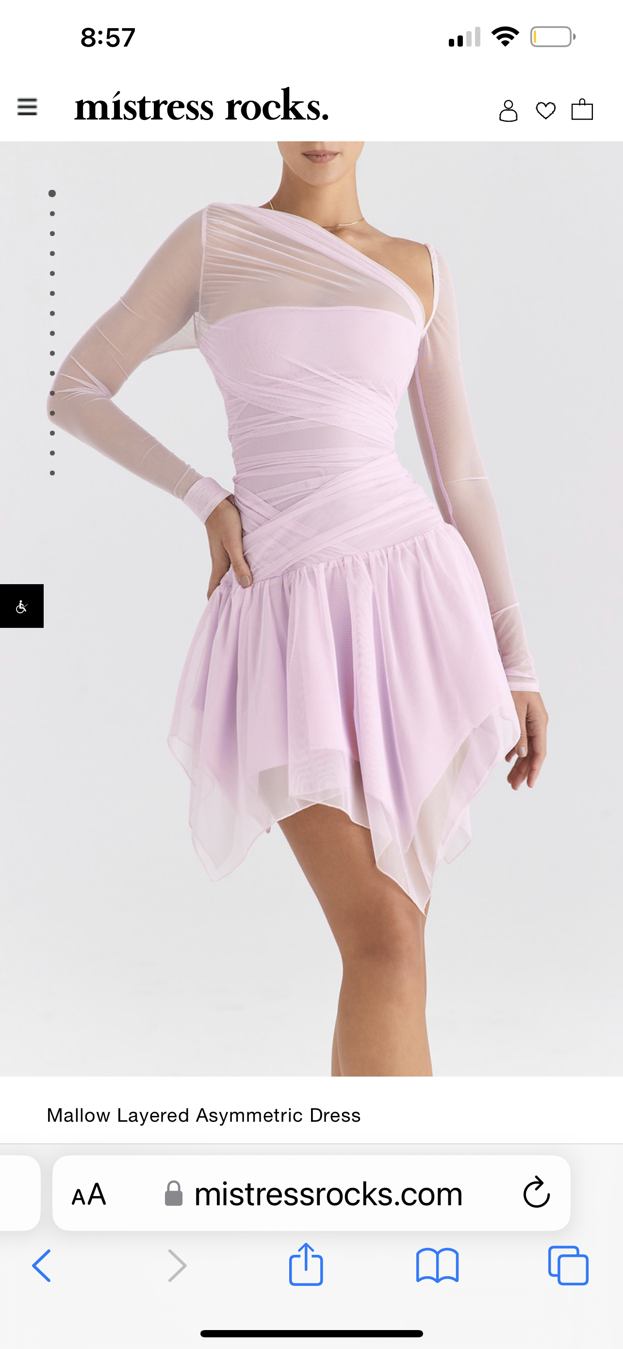 Formal rental Mistress Rocks Dress