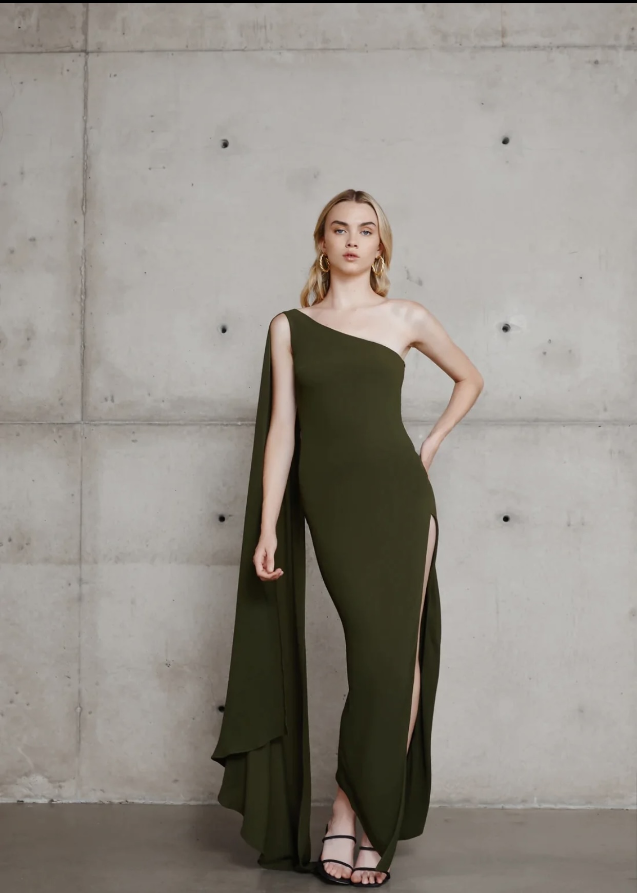 Borrow a Lexi Riley Dress Khaki