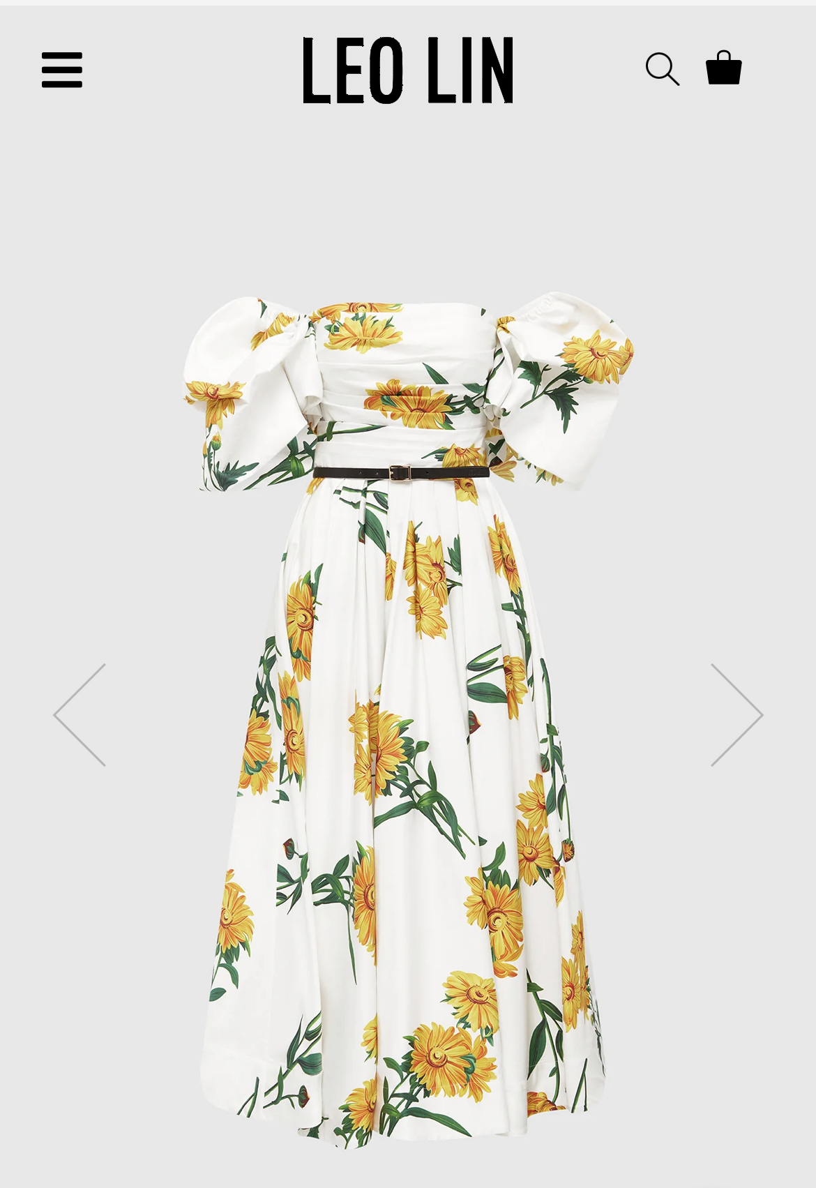 Rental Leo Lin Leo Lin Marguerite Blanche Puff Dress Size 10 Au