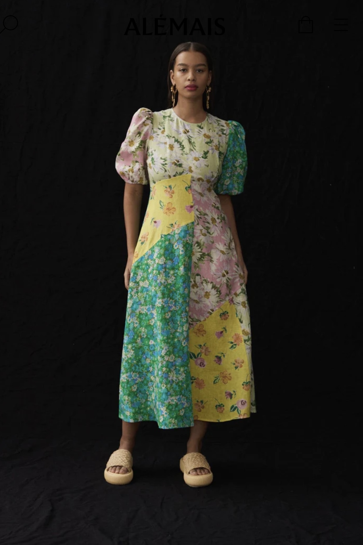 Formal rental Alemais Kenzie Patchwork Dress