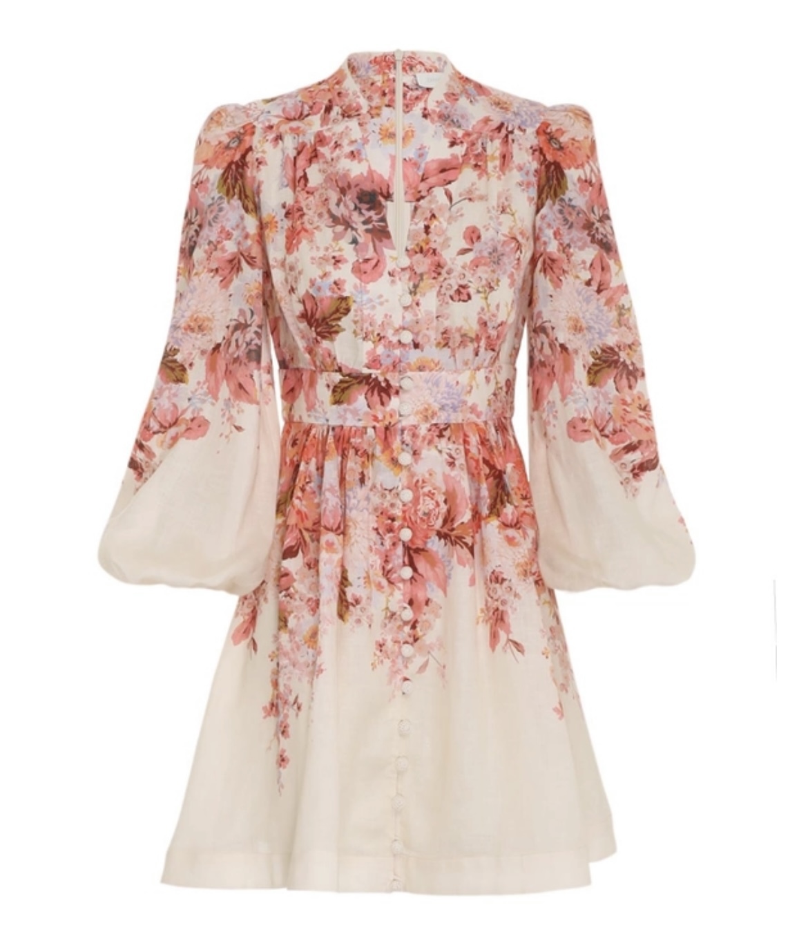 For rent a Zimmermann Devi Plunge Mini Dress