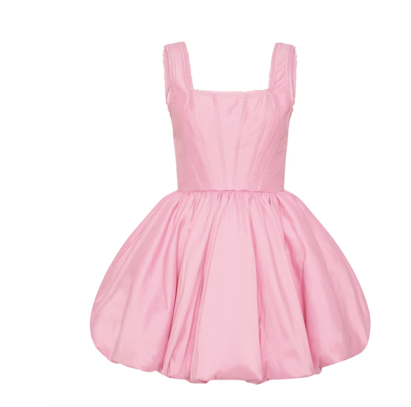 Borrow a Aje Suzette Bubble Mini Dress In Bon Bon Pink Size 6