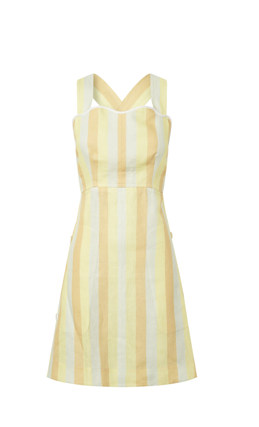 For rent a Oroton Stripe Apron Dress