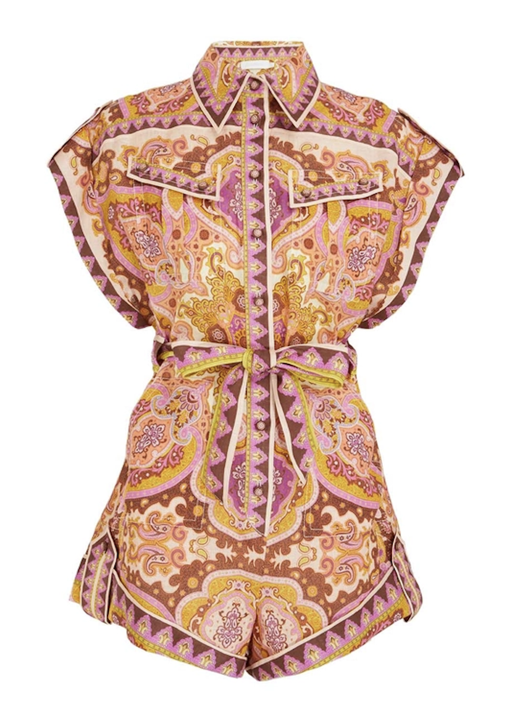 Rental Zimmermann Halcyon Cuffed Playsuit