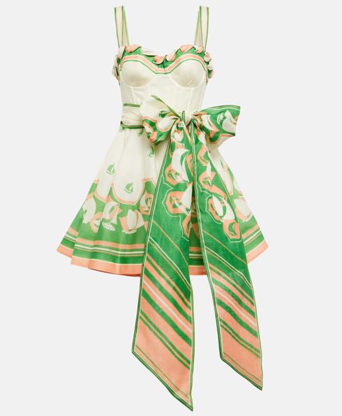 Affordable Zimmermann High Tide Eyelet Mini Dress