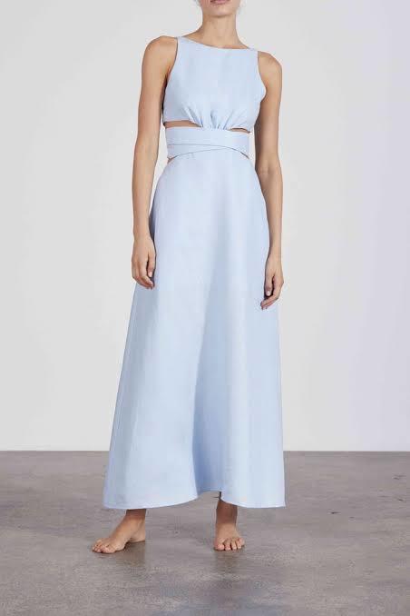 Rent a BONDI BORN Comino Organic Linen Maxi