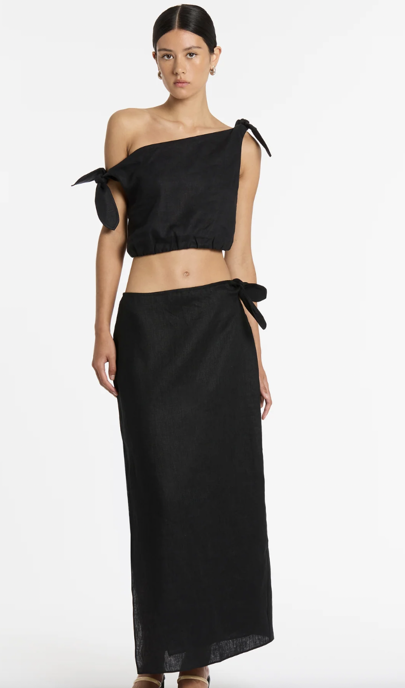 Rental Sir The Label Bettina Tie Midi Skirt & Tie Crop