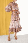 Hire a Zimmermann Rosa Frill Midi Dress