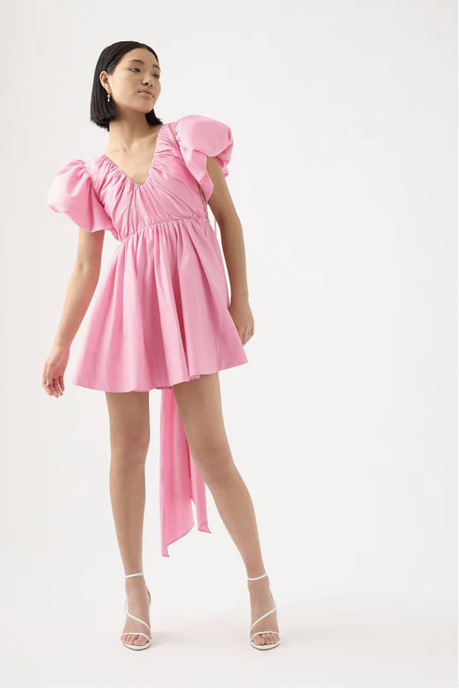 For rent a Aje Gretta Bow Back Mini Dress