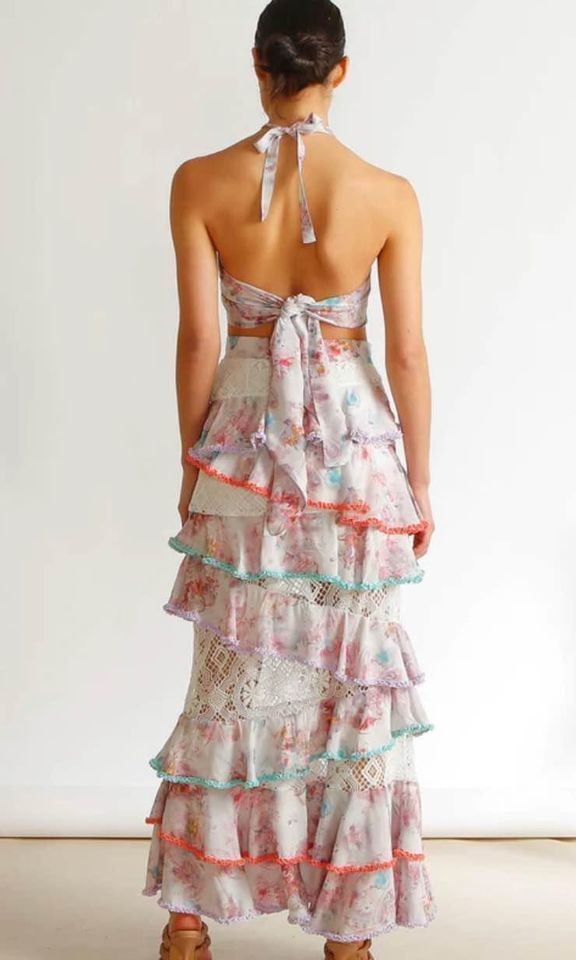 Borrow a Ixiah The Label Petals Skirt And Bandeau